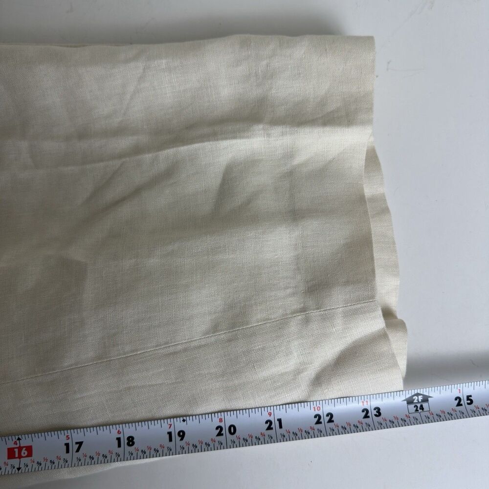 Aritzia The Effortless Pants Linen Cropped Sz 4 Natural Ecru - Picture 12 of 14